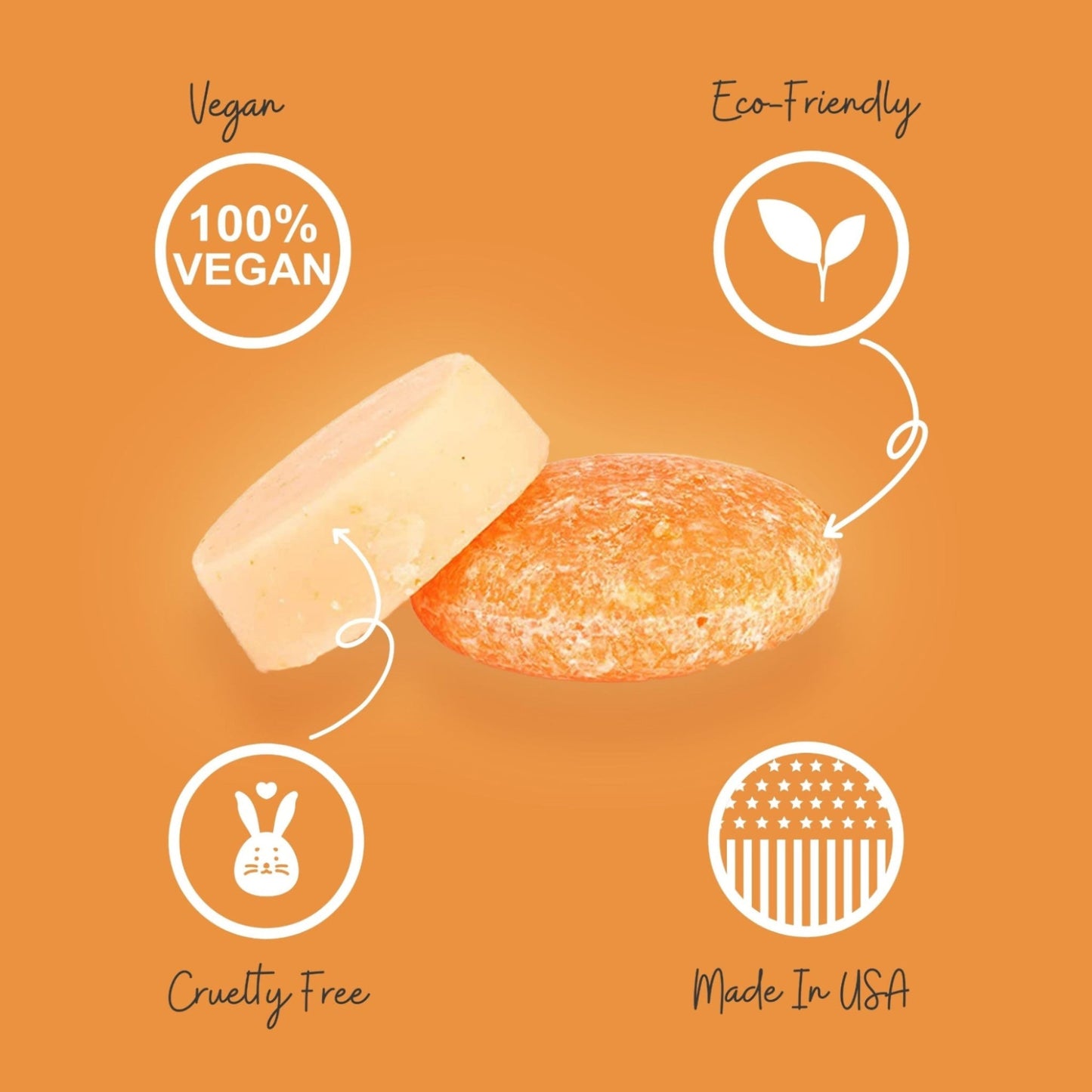 Wave Shampoo & Conditioner Bar Set – Handmade, Vegan, Non-GMO, Organic & Natural | Long-Lasting (80–120 Uses) | Travel-Ready, Zero Waste