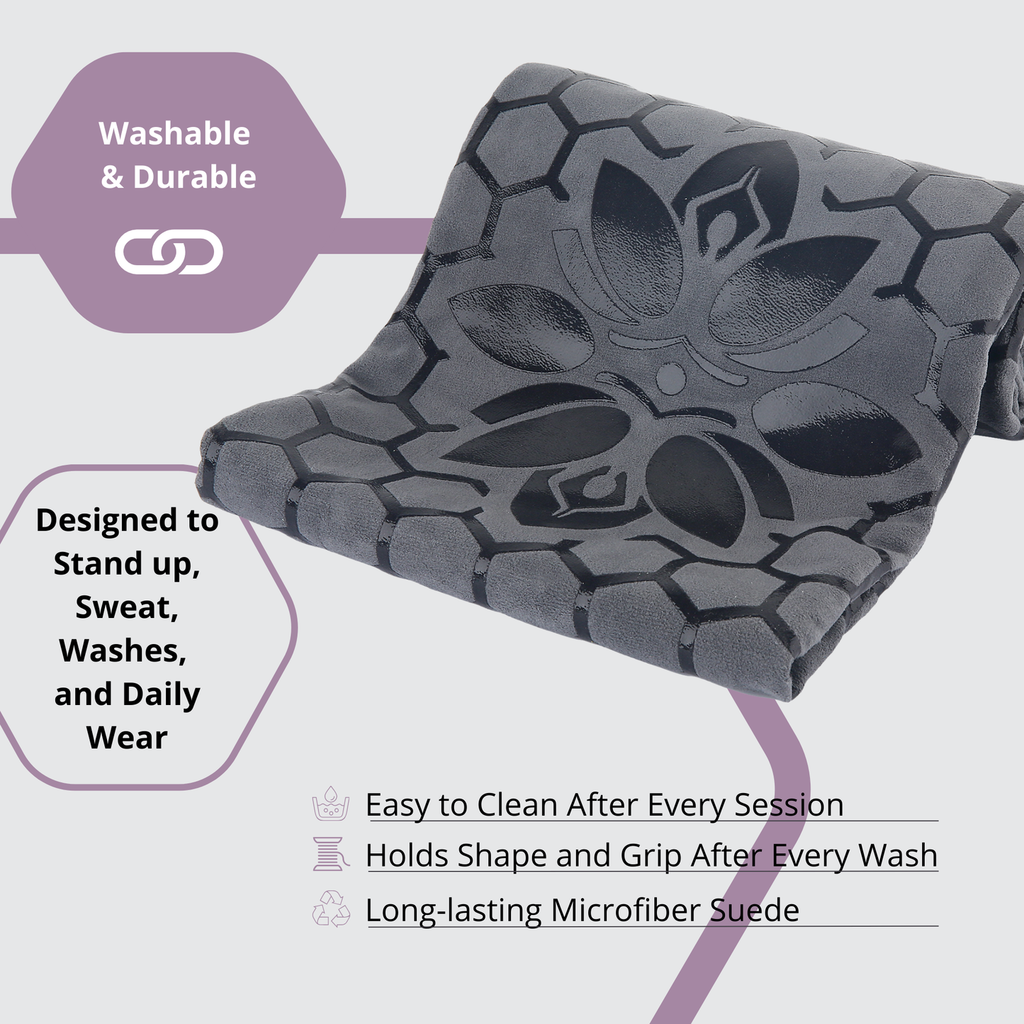 Clever Hot Yoga towel Anti-Slip with Unique Silicon web bottom l Increases traction l Extreme slipping reduction l Ultra absorbent l Quick Drying