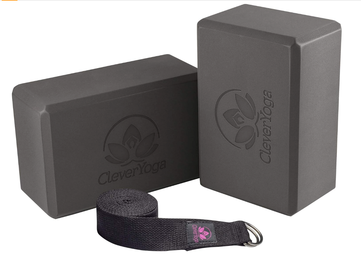 Clever Yoga Block & Strap Power Duo
