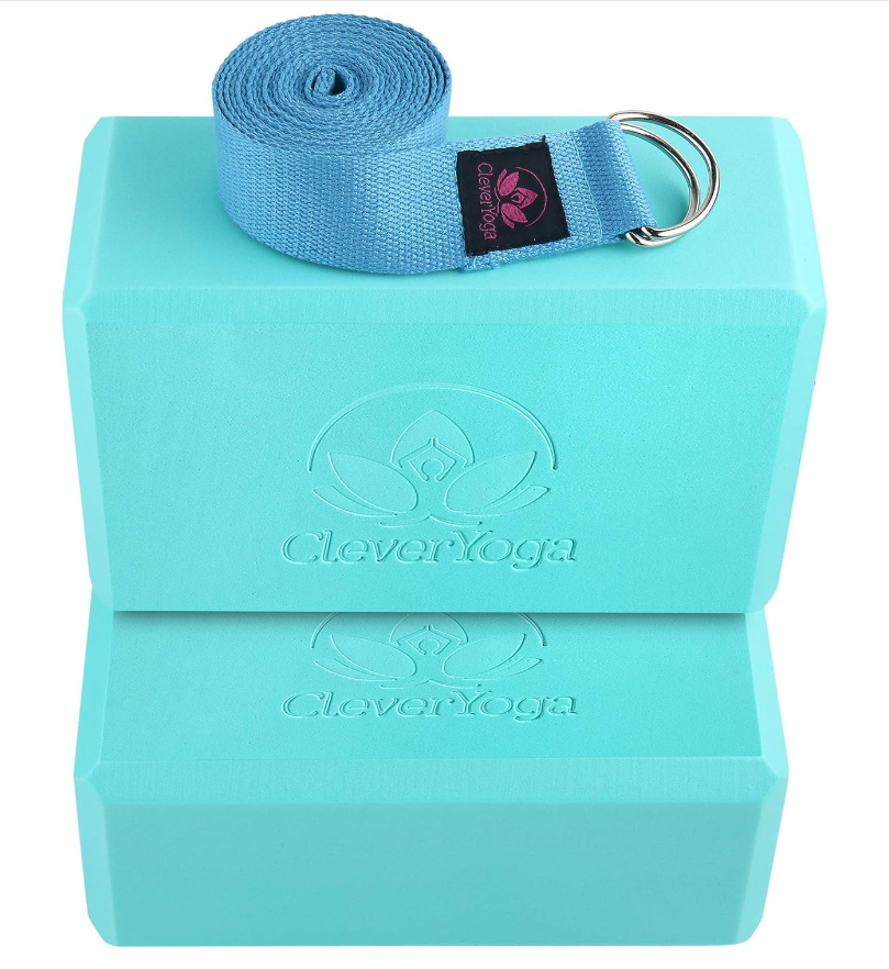 Clever Yoga Block & Strap Power Duo