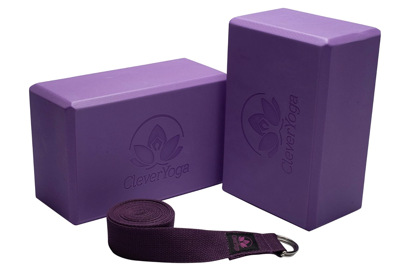 Clever Yoga Block & Strap Power Duo