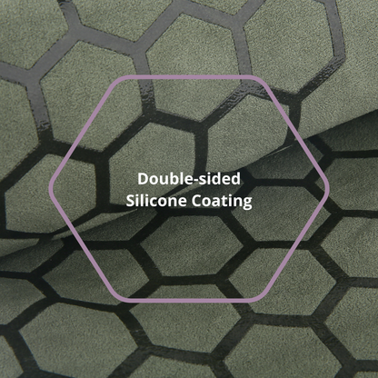 Clever Hot Yoga towel Anti-Slip with Unique Silicon web bottom l Increases traction l Extreme slipping reduction l Ultra absorbent l Quick Drying