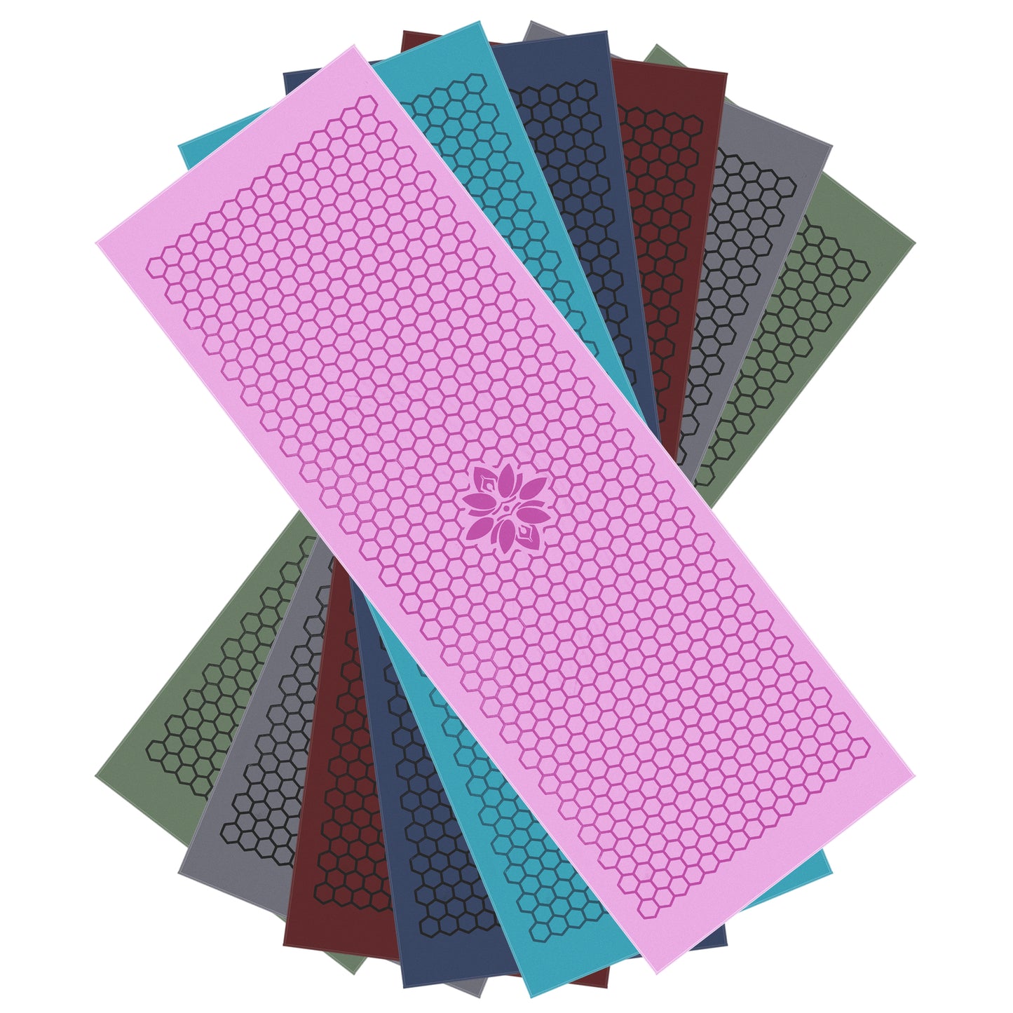 Clever Yoga towel with Unique Silicon web bottom l Increases traction l Extreme slipping reduction l Ultra absorbent l Quick Drying
