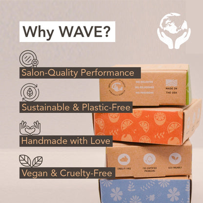 Wave Moisturizing Shampoo Bar – Handmade, Vegan, Non-GMO, Organic & Natural | For Shiny Hair | Long-Lasting (80–120 Uses) | 2.3 oz