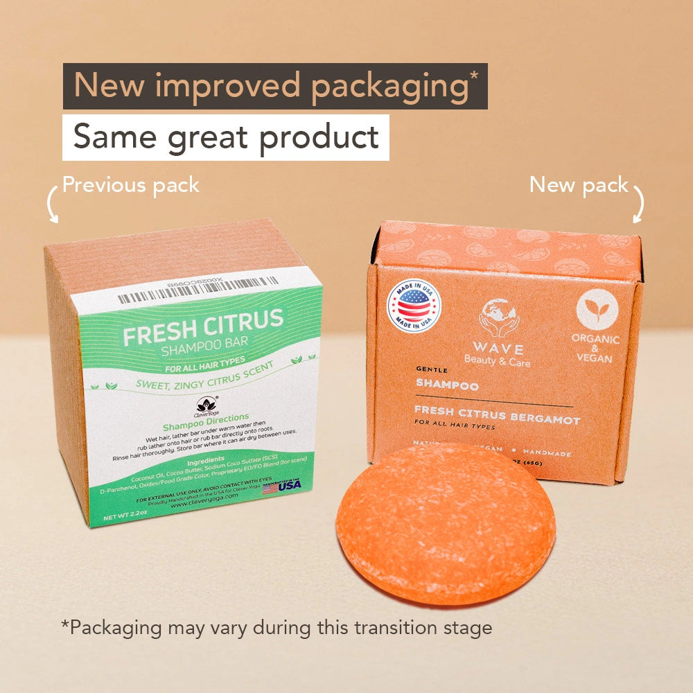 Wave Moisturizing Shampoo Bar – Handmade, Vegan, Non-GMO, Organic & Natural | For Shiny Hair | Long-Lasting (80–120 Uses) | 2.3 oz