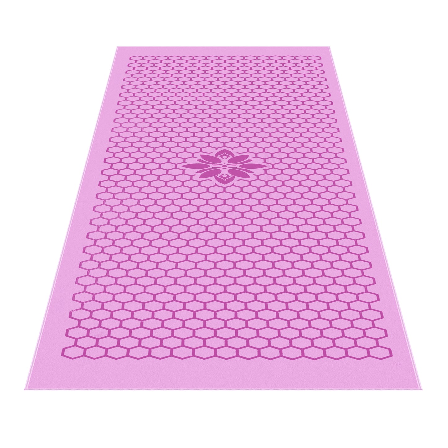 Clever Yoga towel with Unique Silicon web bottom l Increases traction l Extreme slipping reduction l Ultra absorbent l Quick Drying