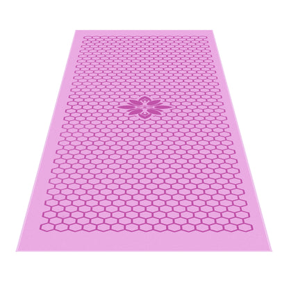 Clever Yoga towel with Unique Silicon web bottom l Increases traction l Extreme slipping reduction l Ultra absorbent l Quick Drying