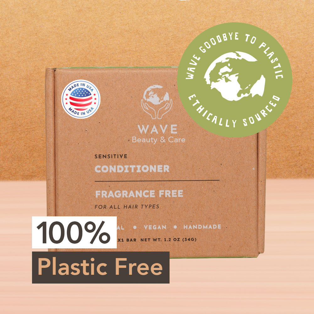 Wave Moisturizing Shampoo Bar – Handmade, Vegan, Non-GMO, Organic & Natural | For Shiny Hair | Long-Lasting (80–120 Uses) | 2.3 oz