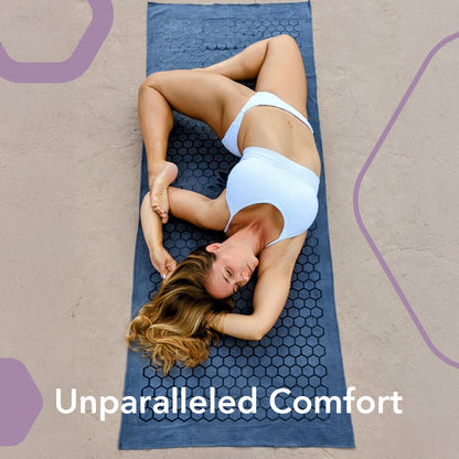 Clever Hot Yoga towel Anti-Slip with Unique Silicon web bottom l Increases traction l Extreme slipping reduction l Ultra absorbent l Quick Drying