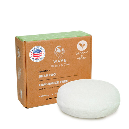 Wave Moisturizing Shampoo Bar – Handmade, Vegan, Non-GMO, Organic & Natural | For Shiny Hair | Long-Lasting (80–120 Uses) | 2.3 oz