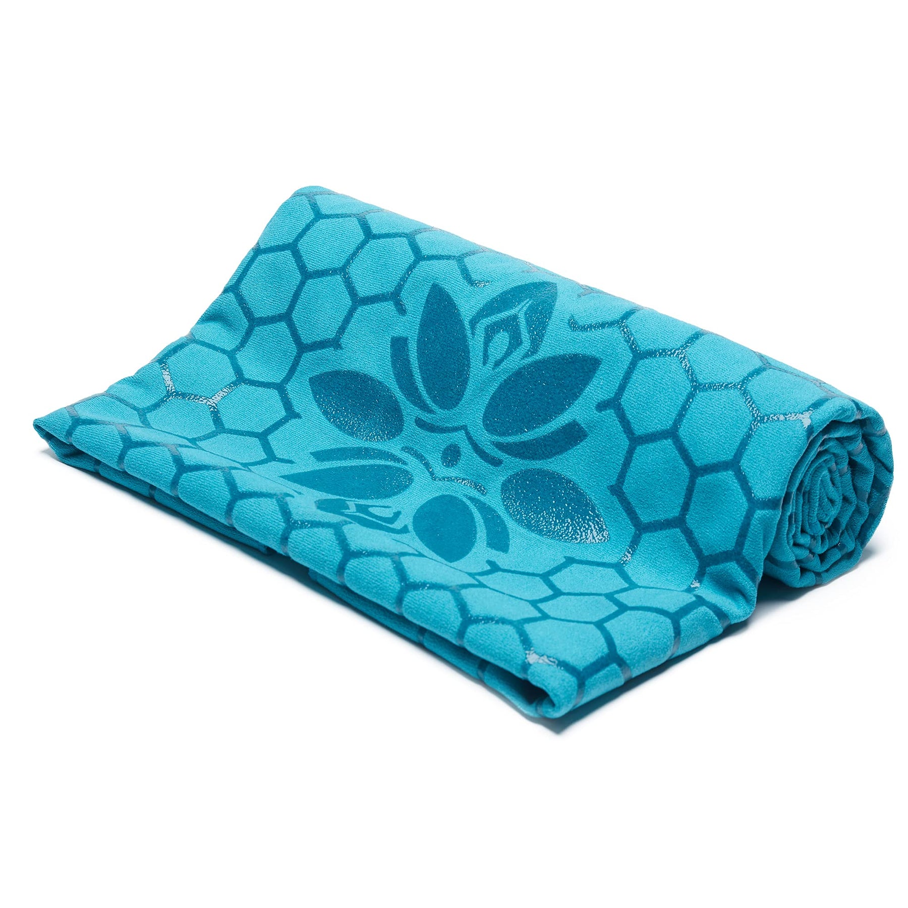 YogaRat Waffle Yoga Mat & Cush Yoga Towel Set, Azul Mat and  Indigo/Turquoise Towel 